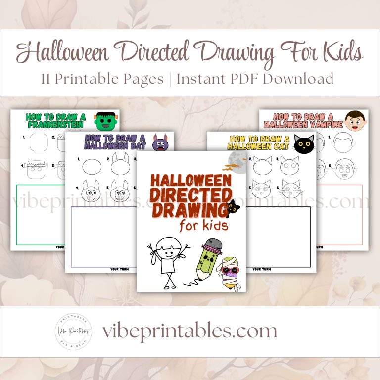 Halloween Directed Drawing For Kids