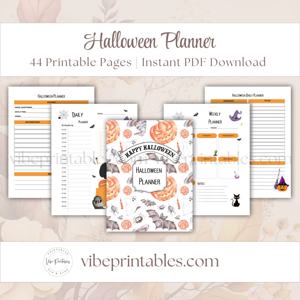 Halloween Planner