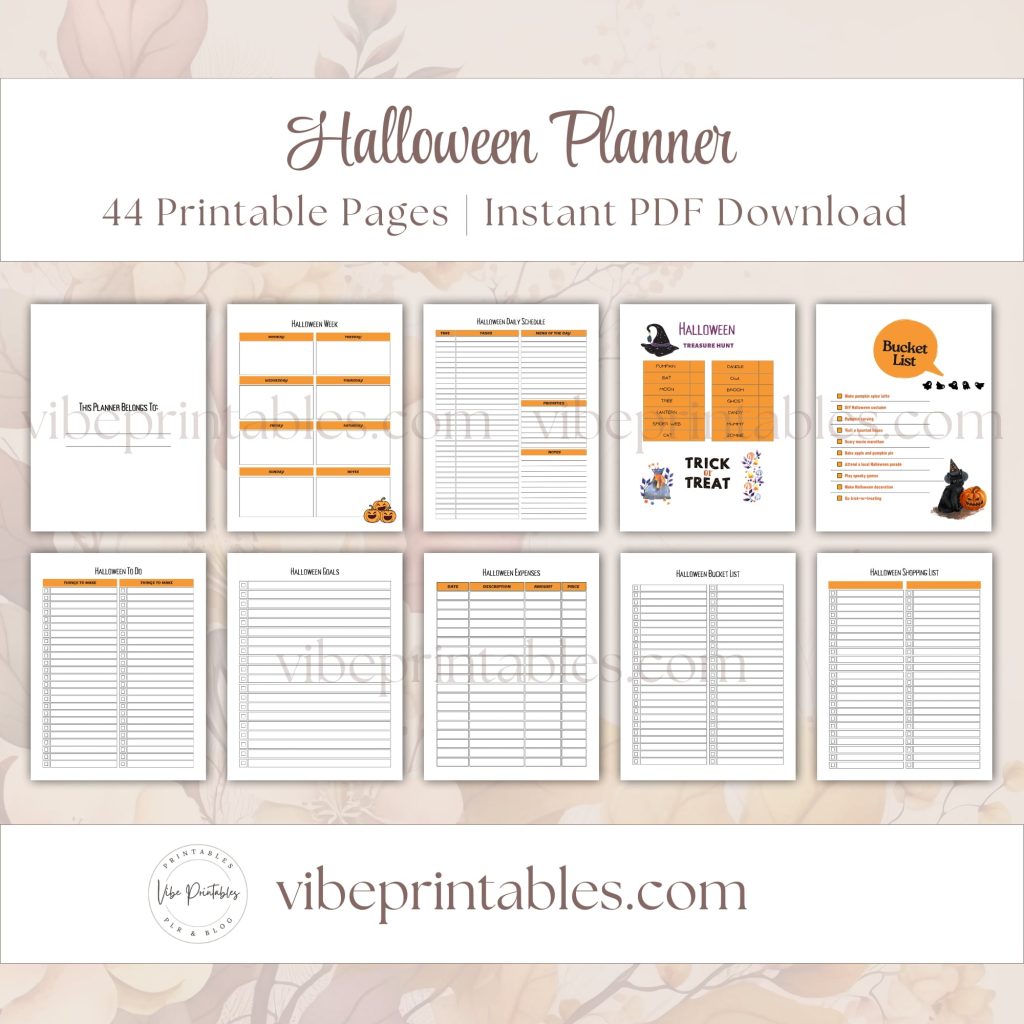 Halloween Planner