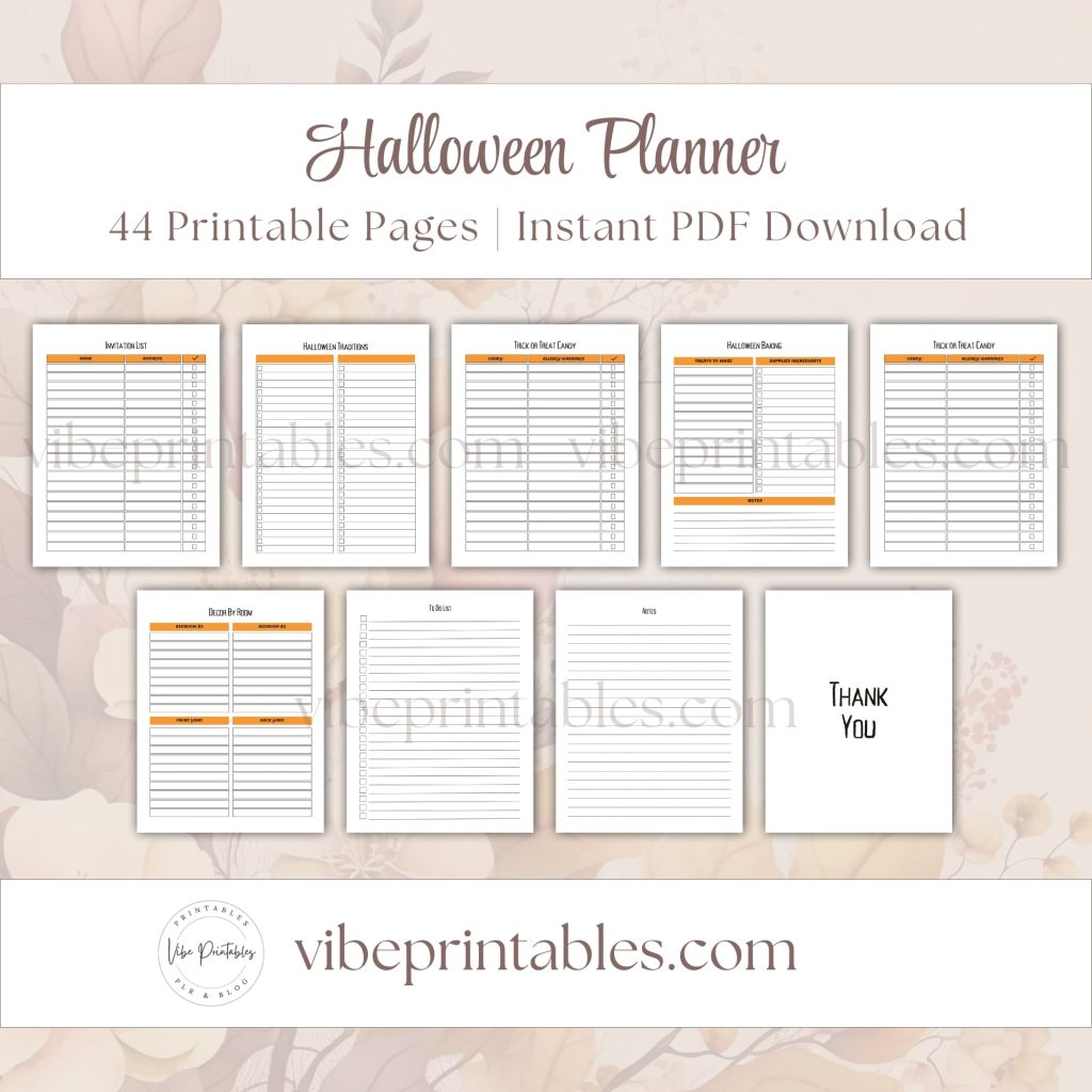 Halloween Planner