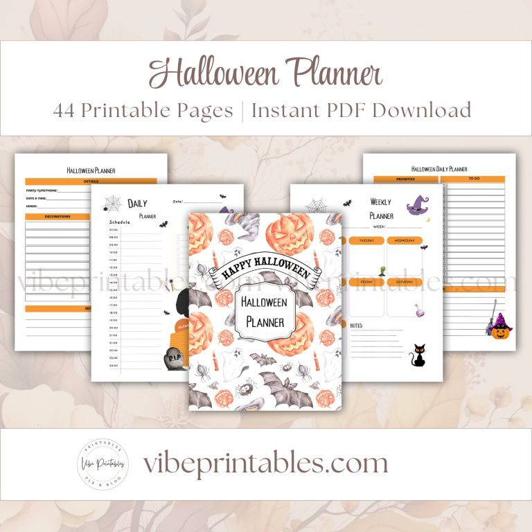 Halloween Planner