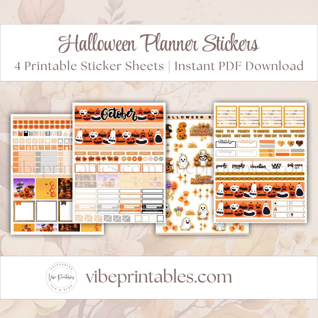 Halloween Planner Stickers