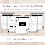 Printable Christmas Party Planner Or Binder Bundle