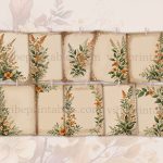 Vintage Ginger Florals Junk Journal Pages