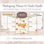 Printable Thanksgiving Planner Or Binder In Floral Design