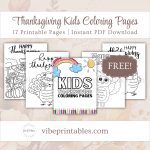 Printable Thanksgiving Kids Coloring Pages