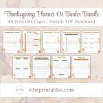 Printable Thanksgiving Planner Or Binder In Floral Design