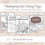 Printable Thanksgiving Kids Coloring Pages