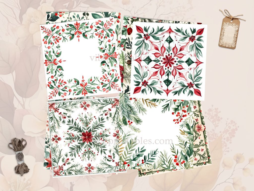 Printable Christmas-Themed Images & Backgrounds