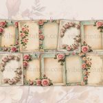 FREE Vintage Pink Roses Junk Journal Pages