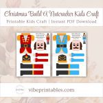 Printable Christmas Build A Nutcracker Kids Craft