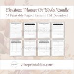 Printable Christmas Planner Or Binder Bundle