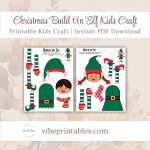 Printable Christmas Build An Elf Kids Craft
