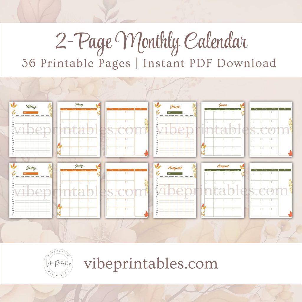 Printable Thanksgiving Planner Or Binder In Floral Design