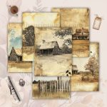 Vintage Barns Junk Journal Pages