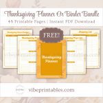 Printable Thanksgiving Planner Or Binder In Orange