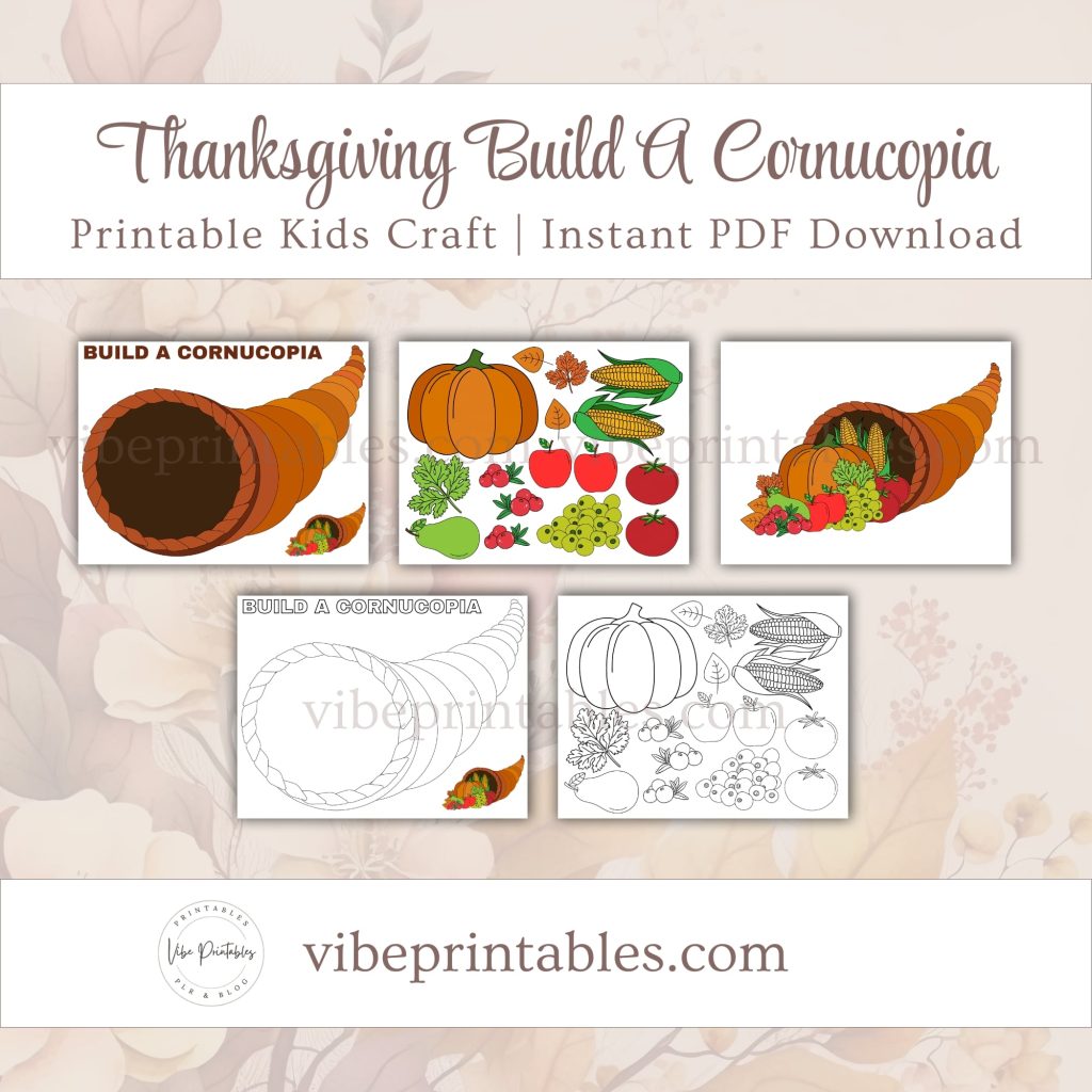 Thanksgiving Build A Cornucopia