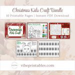 Printable Christmas Kids Craft Bundle