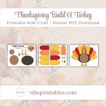 Printable Thanksgiving Build A Turkey
