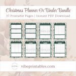 Printable Christmas Planner Or Binder Bundle