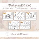 Printable Thanksgiving Kids Craft