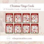 Printable Christmas Bingo Cards