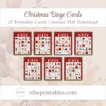 Printable Christmas Bingo Cards