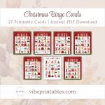 Printable Christmas Bingo Cards