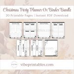 Printable Christmas Party Planner Or Binder Bundle