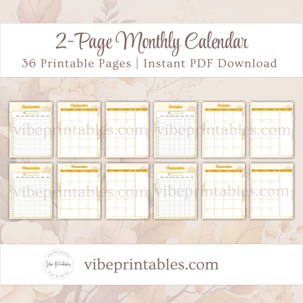 Printable Thanksgiving Planner Or Binder In Orange