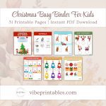 Printable Christmas Busy Binder For Kids