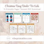 Printable Christmas Busy Binder For Kids