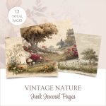Printable Vintage Nature Junk Journal Pages