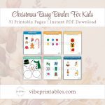 Printable Christmas Busy Binder For Kids