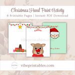 Printable Christmas Hand Paint Activity