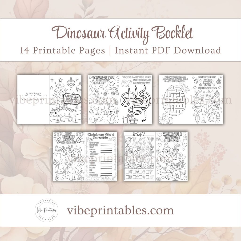 Printable Dinosaur Activity Booklet
