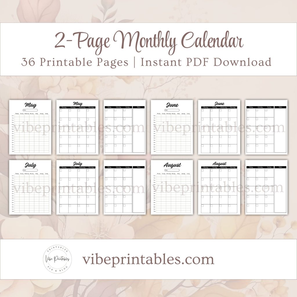 Printable Thanksgiving Planner Or Binder Bundle In Minimalist Design