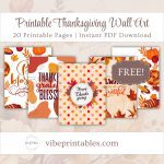 FREE Printable Thanksgiving Wall Art