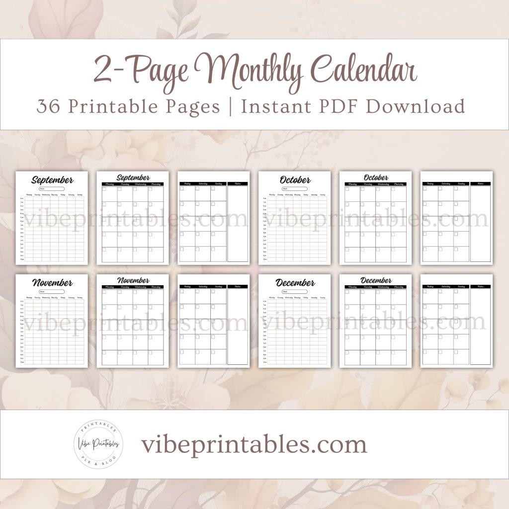 Printable Thanksgiving Planner Or Binder Bundle In Minimalist Design