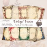 Vintage Frames Junk Journal Pages