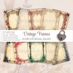 Printable Vintage Frames Junk Journal Pages