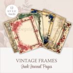 Vintage Frames Junk Journal Pages