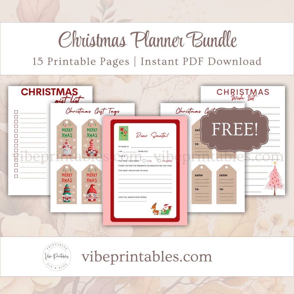FREE Printable Christmas Planner