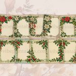 Printable Vintage Christmas Florals Junk Journal Pages