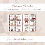 Printable Christmas Charades