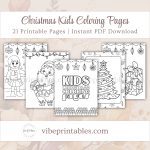 Printable Christmas Kids Coloring Pages