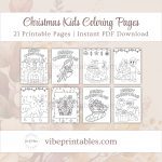 Printable Christmas Kids Coloring Pages
