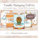 FREE Printable Thanksgiving Wall Art