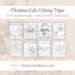 Printable Christmas Kids Coloring Pages