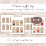 FREE Printable Christmas Gift Tags